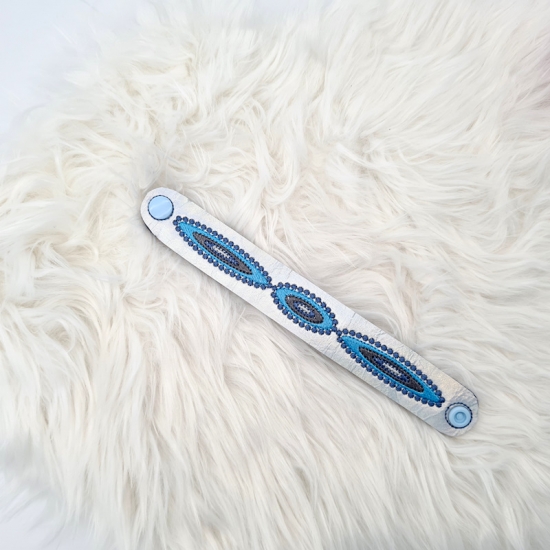 Preview: Armband Hologramm blau, 21cm lang